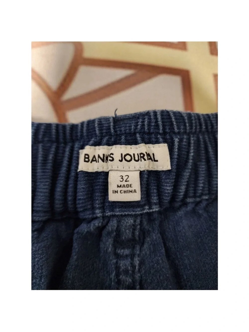Banks Journal big bear blue corduroy walk shorts 32
